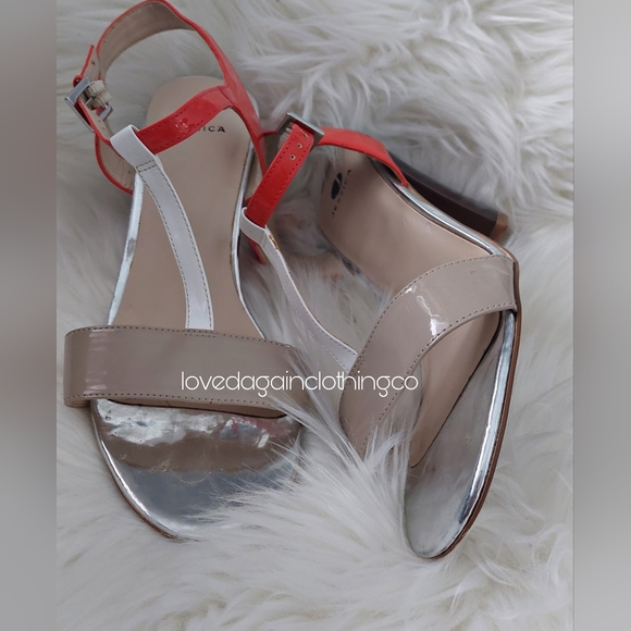 Orange and beige sandals by Jessica in size 10 - Picture 2 of 10